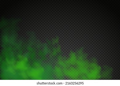White vector cloudiness ,fog or smoke on dark checkered background.Cloudy sky or smog over the city.Vector illustration.