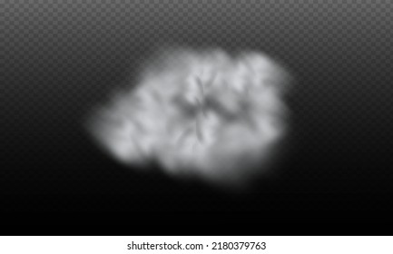White vector cloudiness ,fog or smoke on dark checkered background.Set of Cloudy sky or smog over the city.Vector illustration.