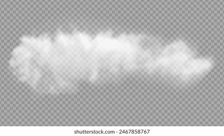 Nubosidad de Vector blanco, niebla o humo sobre fondo oscuro a cuadros. Cielo nublado o smog sobre la ciudad. Ilustración vectorial Libre de regalías estándar. PNG