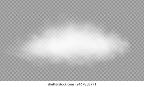 White vector cloudiness ,fog or smoke on dark checkered background. Cloudy sky or smog over the city. Stock royalty free vector illustration. PNG