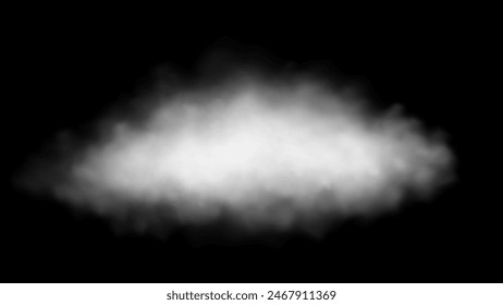 Nubosidad de Vector blanco, niebla o humo sobre fondo oscuro a cuadros. Cielo nublado o smog sobre la ciudad. Ilustración vectorial Libre de regalías estándar. PNG