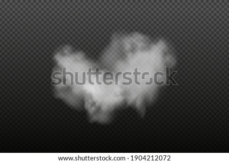White vector cloudiness ,fog or smoke on dark checkered background.SCloudy sky or smog over the city.Vector illustration.