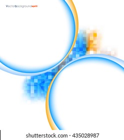Diseño vectorial blanco con cuadrados, ilustración vectorial