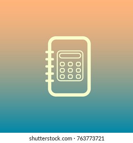 White vector icon/sign