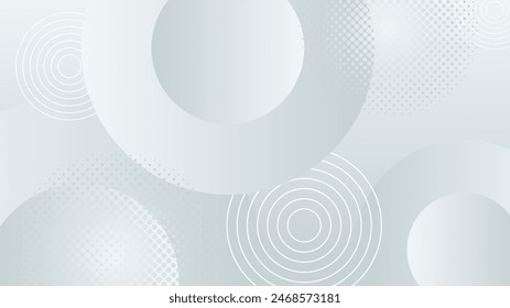 White vector illustration modern abstract background with shapes. White vector presentation background for poster, banner, wallpaper, mockup, flyer, and report