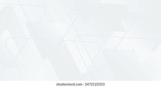 White vector illustration modern abstract background with shapes. Vector