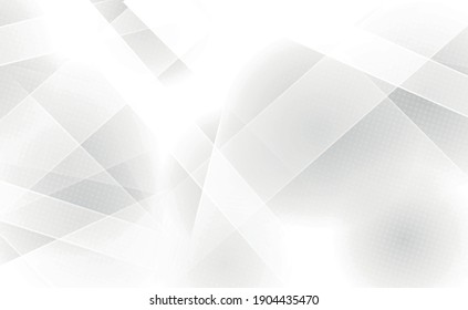 White vector panoramic background with wavy lines and shadows