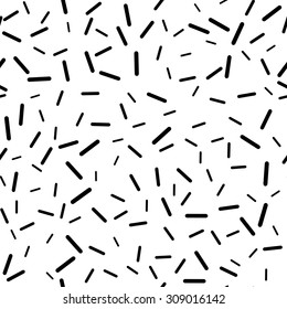 White vector seamless background. Modern simple pattern. Chaotic strokes.