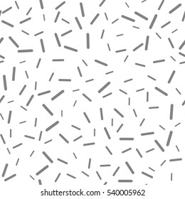 White vector seamless background. Modern simple pattern. Chaotic strokes