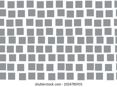 White vector seamless pattern with squares