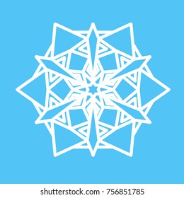 white vector snowflakes
