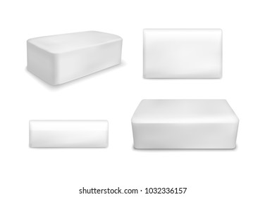 White vector soap.