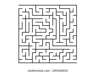 White Vector Texture Black Maze Game Stock Vector (Royalty Free ...