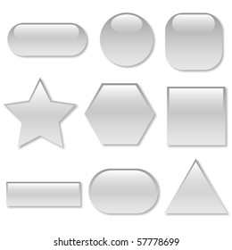 White Vector Web Buttons