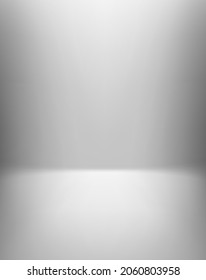 White Vertical Empty Room. Abstract Background. Showcase Template