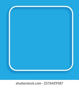 White vertical frame placed on a smooth blue background, creating a clean and minimalistic design. Perfect for modern visuals, branding, or showcasing content with a refined touch.