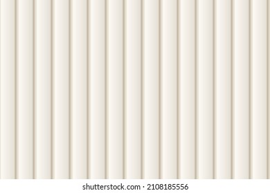 White vertical plastic, metal or wooden seamless siding texture. Pattern of building cladding. Abstract vector pattern with texture. Horizontal wall decor for warehouse facade. Vinyl floor backhround
