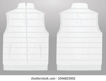 White vest. vector illustration