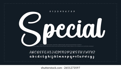 White Vintage Cursive Retro Classic Text Effect