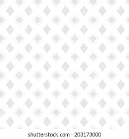 White Vintage Poker Diamond Distressed Background 