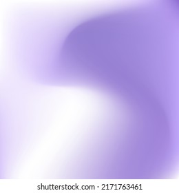 White Violet Curve Liquid Blurred Texture. Lavender Watercolor Fluid Spotlight Wallpaper. Dynamic Purple Paint Vibrant Trendy Swirl Gradient Mesh. Pastel Cold Color Fashion Gradient Background.
