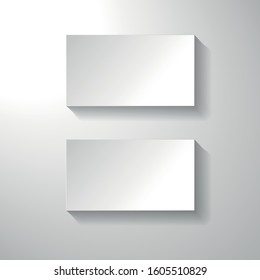 white visiting card mockup without information, template for logo, identity and 

design