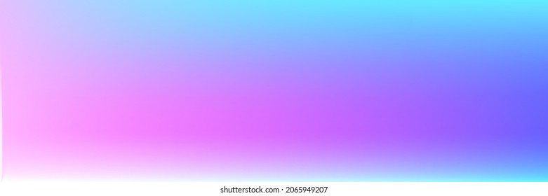White Vivid Colorful Blurred Multicolor Sky Horizontal Gradient Mesh Background. Pastel Light Clean Vibrant Soft Gradient Smooth Surface. Bright Sunset Spotlight Sunrise Color Water Sky Background.