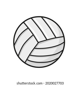 white volleyball ball isolated vector