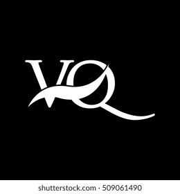 White VQ Swoosh Logo Vector