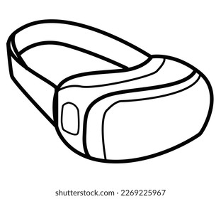 White VR head set vector