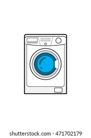 white washing machine