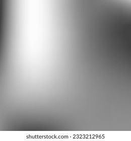 White Watercolor Grey Digital Smooth Surface. Trendy Metallic Silver Vector Gradient Mesh. Empty Black Minimal Liquid Blurry Background. Monochrome Smooth Dark Aluminium Gradient Backdrop.