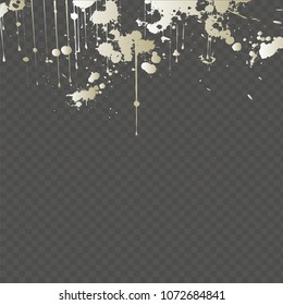 White watercolor splash. Vector Illustration