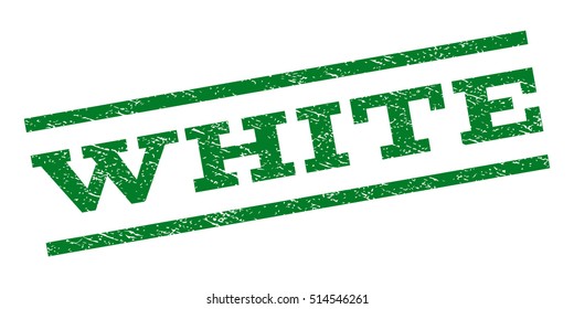 White watermark stamp. Text caption between parallel lines with grunge design style. Rubber seal stamp with unclean texture. Vector green color ink imprint on a white background.