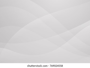 white wave abstract background vector 