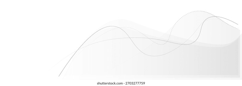  White wave abstract background for website, banner,