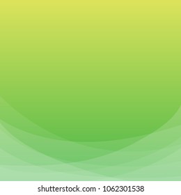 White wave abstract with green gradient background