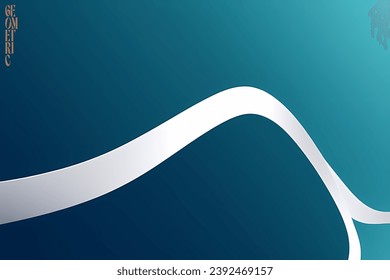 Fondo de onda blanca, fondo geométrico abstracto con formas líquidas. Ilustración vectorial.