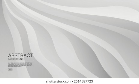 white wave background design, Gray abstract background, silver abstract background, Geometric vector, Silver texture, cover design, flyer, poster, advertisement, decoration wallpaper, book cover