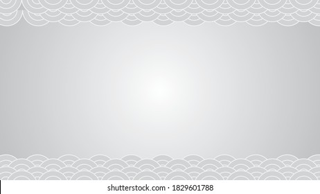 Patrón de estilo japonés de ola blanca