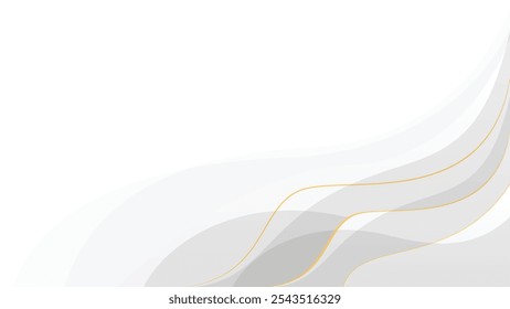 white wave line abstract background modern luxury wallpaper illustration