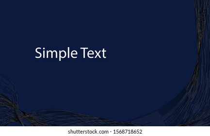 white wave line and blue with text