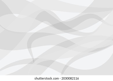 White Wave Lines Pattern Abstract Background. Vector