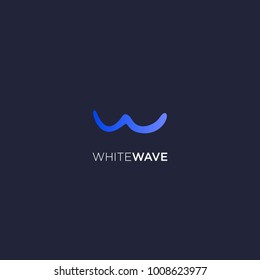 White Wave Logo Design