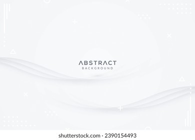 Diseño de fondo abstracto moderno con olas blancas.