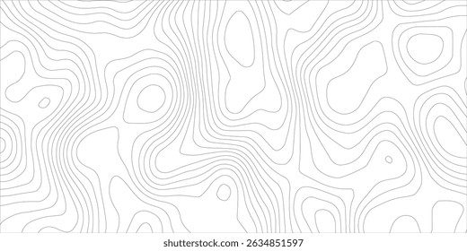 White wave paper curved reliefs abstract background, Abstract topographic contours map background, Topography map background. Vector geographic contour map.