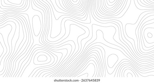 White wave paper curved reliefs abstract background, Abstract topographic contours map background, Topography map background. Vector geographic contour map.