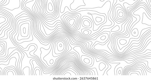 White wave paper curved reliefs abstract background, Abstract topographic contours map background, Topography map background. Vector geographic contour map.