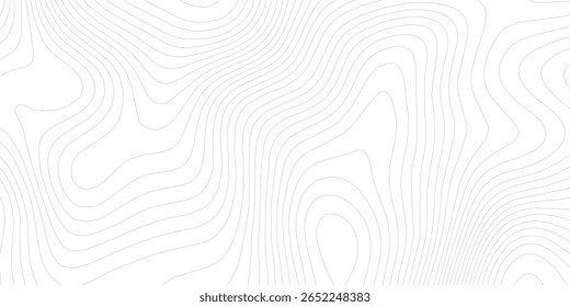 White wave paper curved reliefs abstract background, Abstract topographic contours map background, Topography map background Topographic map patterns, topography line map. Vintage outdoors style