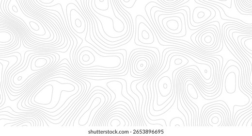 White wave paper curved reliefs abstract background Topographic map patterns, topography line map. Vintage outdoors style